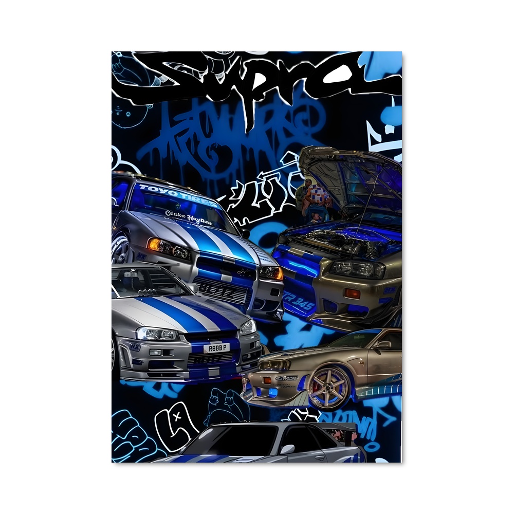Poster voiture Supra au design raffiné